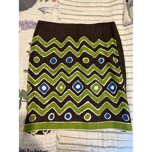 Worth‎ Mini Skirt Vintage Western Pattern Size 8